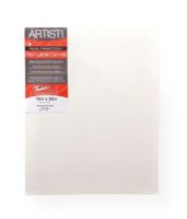 Fredrix 5054 Artist Series-Red Label 12" x 12" Stretched Canvas; Features superior quality, medium textured, duck canvas; Canvas is double-primed with acid-free acrylic gesso for use with oil or acrylic painting; It is stapled onto the back of standard stretcher bars (11/16" x 1 9/16"); Paint on all four edges and hang it with or without a frame; UPC 081702050548 (FREDRIX5054 FREDRIX-5054 ARTIST-SERIES-RED-LABEL-5054 ARTWORK) 