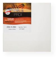 Fredrix 70011 PRO Paint Boards 20" x 20" Mixed Media; Archival, ready to paint surface; Belgian linen is ideal for acrylic, oil, alkyd, and tempera; Mixed media cotton surface accepts watercolor, acrylic, oil, tempera, and other aqueous-based media; Lightweight, durable, easy to transport, great for Pleinair; Pre-primed with acid-free titanium white acrylic gesso; UPC 081702700115 (FREDRIX70011 FREDRIX-70011 PRO-PAINT-BOARDS-70011 PAINTING) 