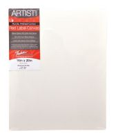 Fredrix T5019 Artist Series Red Label 12" x 24" Stretched Canvas; Features superior quality, medium textured, duck canvas; Canvas is double primed with acid free acrylic gesso for use with oil or acrylic painting; It is stapled onto the back of standard stretcher bars, 11/16" x 1 9/16"; Paint on all four edges and hang it with or without a frame; Unprimed weight: 7oz.; primed weight: 12oz; Dimensions 12" x 24"; Weight 1.33  lb; UPC 081702050197 (T5019 CANVAS-T5019 FREDRIXT5019 FREDRIX-T5019) 