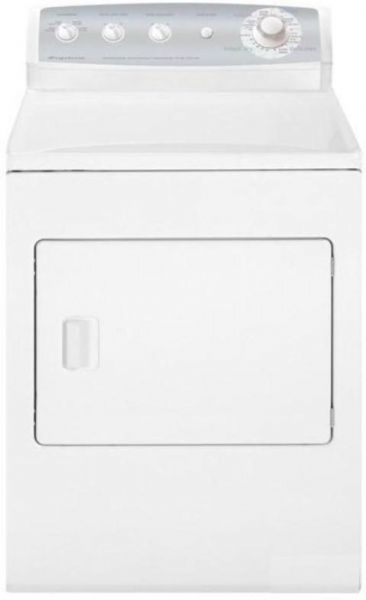 Frigidaire FRG5714KW Gas Dryer, 5.7 cu. ft. Capacity, 10 Cycle Count, 4 Auto Dry Cycles, Push to Start Safety Start, Chime On/Off End-of-Cycle Type, White Color, Gas Power Type, White Cabinet Color, Silver Console Color, Stainless Steel Drum Material, Stainless Steel Drum Back Type, Towels/Bedding, Normal, Casual and Timed Dry Cycle-Features (FRG-5714KW FRG 5714KW FRG5714-KW FRG5714 KW)