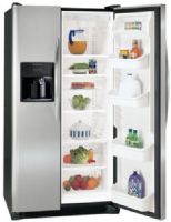 Frigidaire FRS3HR5JSB Standard Depth 22.6 Cu. Ft. Side by Side Refrigerator, Stainless Steel, UltraSoft Stainless Steel Doors, Stainless Steel Handles, 4 Button Ice and Water Dispenser, 1 Humidity Control, 2 Adjustable White Gallon Door Bins, 2 Fixed White 2-Liter Door Bins(FRS-3HR5JSB FRS 3HR5JSB FRS3HR5JS FRS3HR5J FRS3HR5) 