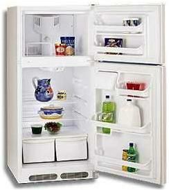 Frigidaire FRT15B3AW Top Freezer Refrigerator with 2 Sliding Wire Shelves & 2 White Crispers, 14.8 Cu. Ft., White Color, Bright White Lighting, Never Clean Condenser, Two Fixed White Door Racks, One Half-Width Shelf, Bright White Lighting, Never Clean Condenser (FRT 15B3AW FRT-15B3AW)