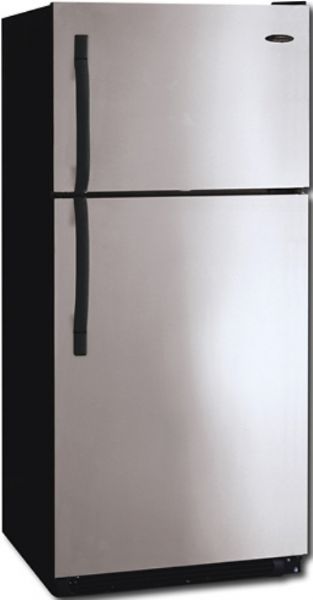 Frigidaire FRT17G5CSB Top Freezer Refrigerator with 2 Full-Width Glass Shelves & Clear Deli Drawer, 16.5 Cu. Ft, Stainless Steel/Right Hinge Door, 2 Full-Width Sliding Glass Shelves, 2 White Fixed Door Bins, 1 Fixed White Door Rack, 2 Clear Crispers, 2 Humidity Controls, 2 Fixed White Door Bins, 1 Full-Width Shelf, Ice Trays, Never Clean Condenser (FRT-17G5CSB FRT 17G5CSB)