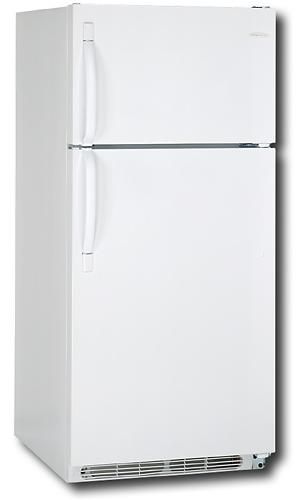 Frigidaire FRT18B5JW Top Mount Refrigerator, White, 18 Cu.Ft. Capacity, Spillclear Door, Binsclear Dairy Deli Crisp, Dairy Compartment, Deli Drawer, 2 Full width Adjustable Shelves, 2 Door Shelves, 1 Gallon Storage, Humidity Controlled Drawer (FRT-18B5JW FRT18B5J FRT18B5)