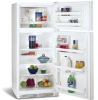 Frigidaire FRT18G6JW Top Freezer Refrigerator 18 Cu. Ft., UltraSoft Color-Coordinated Textured Doors, 1 Humidity Control, 2 Clear Crispers, 2 Sliding Glass Shelves, 3 Fixed White Door Racks (1 with Gallon Storage) (FRT-18G6JW FRT 18G6JW FRT18G6J) 