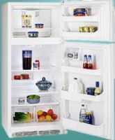 Frigidaire FRT18HS6DW op Freezer Refrigerator, 18.2 CuFt, 2 Full-Width Sliding Glass SpillSafe Shelves- White, Twin Clear Crispers with Humidity Controls, Clear Deli Drawer, 1 Clear Dairy Compartment (FRT 18HS6DW     FRT-18HS6DW)  