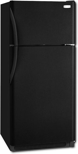 Frigidaire FRT18IS6JB Standard Depth 18 Cu Ft Top Freezer Refrigerator with Ice Maker, Black, UltraSoft Doors and Handles, 2 Clear Crispers, 2 Humidity Controls, 2 Sliding Full-Width SpillSafe Glass Shelves, 3 Fixed White Door Bins (2 with Gallon Storage), Clear Dairy Door, Clear Deli Drawer (FRT-18IS6JB FRT 18IS6JB FRT18IS6J FRT18IS6)