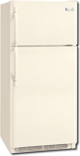 Frigidaire FRT18S6JQ Standard Depth 18 Cu. Ft. Top Freezer Refrigerator, Bisque, UltraSoft Doors and Handles, 2 Clear Crispers, 2 Humidity Controls, 2 Sliding Full-Width SpillSafe Glass Shelves, 3 Fixed White Door Bins (2 with Gallon Storage), Clear Dairy Door (FRT-18S6JQ FRT 18S6JQ FRT18S6J FRT18S6)