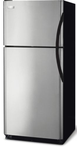 Frigidaire FRT21HS6JK Standard Depth 20.5 Cu. Ft. Top Freezer Refrigerator, Stainless Steel Reverse Door, UltraSoft Black Handles, UltraSoft Stainless Steel Doors, 2 Humidity Controls, 2 Sliding Full-Width SpillSafe Glass Shelves, 3 Fixed White Door Bins (2 with Gallon Storage), Clear Crispers (FRT-21HS6JK FRT 21HS6JK FRT21HS6J FRT21HS6)