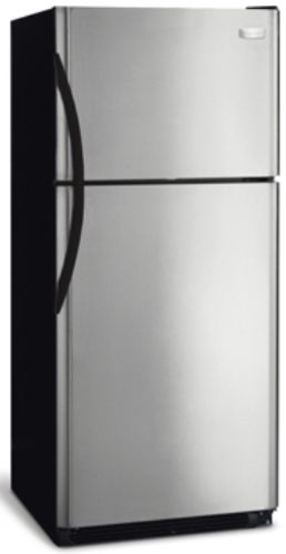 Frigidaire FRT21HS6JS Standard Depth 20.5 Cu. Ft. Top Freezer Refrigerator, Stainless Steel, UltraSoft Black Handles, UltraSoft Stainless Steel Doors, 2 Humidity Controls, 2 Sliding Full-Width SpillSafe Glass Shelves, 3 Fixed White Door Bins (2 with Gallon Storage), Clear Crispers (FRT-21HS6JS FRT 21HS6JS FRT21HS6J FRT21HS6)