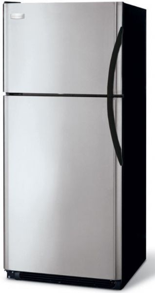 Frigidaire FRT8S6ESK Freestanding Top-Freezer Refrigerator with 2 Sliding SpillSafe Glass Shelves, 2 Clear Humidity-Controlled Crispers and Clear Deli Drawer, Stainless Steel/Left-Swing Door with Handles on the Right side, 3 Fixed White Door Bins-2 with Gallon Storage, 2 Clear Crispers, 2 Humidity Controls (FRT8S6ESK FRT-8S6ESK FRT 8S6ESK)