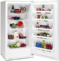 Frigidaire FRU17B2JW Large Upright All Refrigerator with 5 Door Bins, 4 Wire Shelves, 16.7 Cu. Ft, 4 Shelves - 2 Adjustable, Interior Light, Shelf Retainers, 16.7 Total Capacity, 16.7 Fresh Food Volume, 18.4 Total Shelf Area, CSA Approved, Defrost Drain, Reach Thru Handle, 64 3/8 inch. Cabinet Height, 32 inch. Cabinet Width (FRU17B2J-W FRU17B2J W FRU17B2J FRU17B2JWBG) 