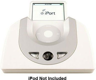 iPod FS3WG Freestanding Dock for Apple iPod, White color, Delivers balanced audio up to 500 feet from a docked iPod, perfect for whole-home audio systems, Charges the iPod while it's docked, Allows control of track playback or iPod volume via buttons on the iPort free-standing unit (FS3-WG FS3 WG)