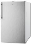 Summit FS407LBISSHVADA Freestanding Upright Freezer 20" With 2.8 cu.ft. Capacity, Stainless Steel Door, Right Hinge, Manual Defrost, ADA Compliant, Approved For Medical Use, Factory Installed Lock, CFC Free In Stainless Steel; ADA compliant, 32" high to fit under lower ADA compliant counters; Slim 20" width, 2.8 cu.ft. capacity inside a slim footprint; Flat door liner, easy to clean, with more depth for storage; UPC 761101036793 (SUMMITFS407LBISSHVADA SUMMIT FS407LBISSHVADA SUMMIT-FS407LBISSHVAD 