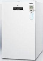 Summit FS407LPLUSADA ADA Compliant 20" Wide All-freezer with Factory Installed Lock and Traceable Thermometer, White Cabinet, 2.8 cu.ft. Capacity, RHD Right Hand Door Swing, Manual defrost, External temperature readout, Hospital grade cord with 'green dot' plug, -20º capable, Pull-out Four clear baskets for convenient and separated storage (FS-407LPLUSADA FS 407LPLUSADA FS407LPLUS FS407L FS407) 