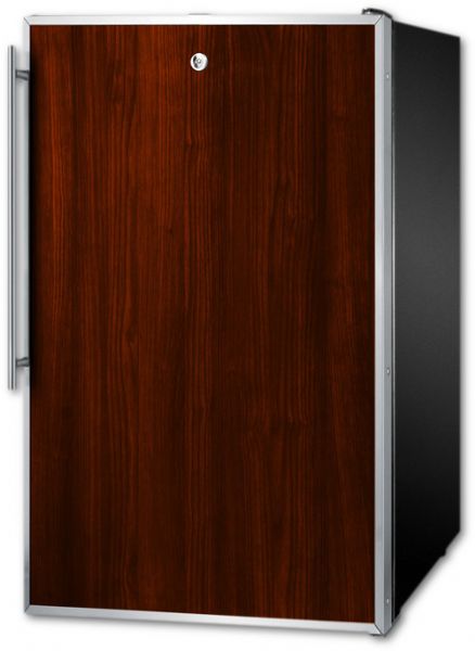 Summit FS408BLBIIF Freestanding Drawer Freezer With 2.8 cu.ft. Capacity, Panel Ready Door, Field Reversible Doors, Right Hinge, Manual Defrost, Approved For Medical Use, CFC Free In Brown; Slim 20