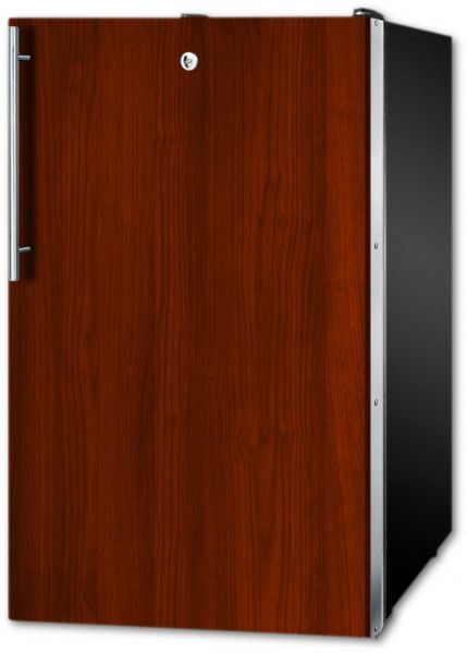 Summit FS408BLBIIFADA Freestanding Drawer Freezer With 2.8 cu.ft. Capacity, Panel Ready Door, Field Reversible Doors, Right Hinge, Manual Defrost, ADA Compliant, Approved For Medical Use, CFC Free in Brown; Slim 20