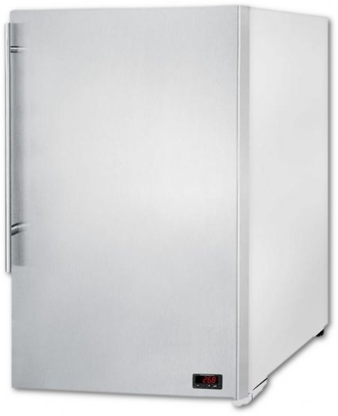 Summit FS603SSVHFROST COLD CAVERN Beer Froster, SUMMIT's Counter Height Freezer That Stores Aluminum Bottled Beer At 24 Degrees Fahrenheit, With Stainless Steel Door And Pro Handle; Slim counter height dimensions, Just 22