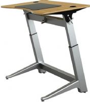 Safco FSD-1000-OA Focal Locus 4 Standing Desk, 36" - 48" Height Adjustability, Rated up to 180 lbs, Height-adjustable desk base, Powder coated aluminum cup holders, Height is adjusted using a German spindle, Desk top made with 13-layer durable plywood, Legs made of cast aluminum and a powder coat finish, Has a tilt option allowing the user to tilt the desktop up to 15°, White Oak Veneer Finish (FSD-1000-OA FSD 1000 OA FSD1000OA FSD-1000 FSD 1000 FSD1000) 