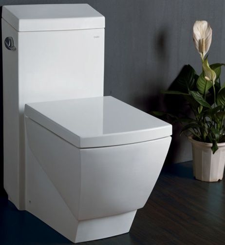 Fresca FTL2336 Apus One-Piece Square Toilet with Soft Close Seat, Single Flush (1.6gpf), Elongated Bowl, Trap Distance 12