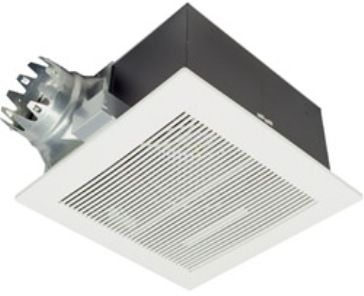 Panasonic FV40VQ3 Whisper Ceiling 380 CFM Ceiling Mounted Fan, Condenser Motor Type, Super Quiet Operation, 736 RPM of Speed, Contemporary Grille Design, Totally Enclosed Condenser Motor, Built-In Damper to prevent back draft, 6 inches of Duct Diameter (FV-40VQ3 FV 40VQ3) 