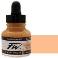 FW 160029578 Liquid Artists', Acrylic Ink, 1oz, Flesh Tint; An acrylic-based, pigmented, water-resistant inks (on most surfaces) with a 3 or 4 star rating for permanence, high degree of lightfastness, and are fully intermixable; Alternatively, dilute colors to achieve subtle tones, very similar in character to watercolor; UPC N/A (FW160029578 FW 160029578 ALVIN ACRYLIC 1oz FLESH TINT) 