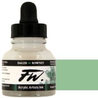 FW 160029714 Liquid Artists', Acrylic Ink, 1oz, Shimmering Green; An acrylic-based, pigmented, water-resistant inks (on most surfaces) with a 3 or 4 star rating for permanence, high degree of lightfastness, and are fully intermixable; Alternatively, dilute colors to achieve subtle tones, very similar in character to watercolor; UPC N/A (FW160029714 FW 160029714 ALVIN ACRYLIC 1oz SHIMMERING GREEN) 