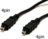 Bytecc FW4403K FireWire 400 (IEEE1394a) 3ft. Cables, Black, 4pin Male to 4pin Male Connectors, Provides hi-speed data transfer to 400Mbps (FireWire400), Compatible with PC and Mac, Foil and braid shield reduces interference, UPC 837281103881 (FW-4403K FW 4403K FW44-03K FW44 03K) 
