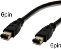 Bytecc FW6603K FireWire 400 (IEEE1394a) 3ft. Cable, Black, 6pin Male to 6pin Male Connectors, Provides hi-speed data transfer to 400Mbps (FireWire400), Compatible with PC and Mac, Foil and braid shield reduces interference, UPC 837281103805 (FW-6603K FW 6603K FW66-03K FW66 03K) 