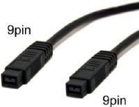 Bytecc FW9903K FireWire 800 (IEEE1394b) 3ft. Cable, Black, 9pin Male to 9pin Male Connectors, Provides hi-speed data transfer to 800Mbps (FireWire800), Compatible with PC and Mac, Foil and braid shield reduces interference, UPC 837281103683 (FW-9903K FW 9903K FW99-03K FW99 03K FW-99) 