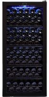 Whynter FWC-1201BB Bottle Freestanding Wine Coole -Black, 124 Bottle Capacity, 1 Number of Doors, 4 Number of Shelves, 1 Number of Temperature Zones, 115 Voltage, 40 °F Minimum Temperature, 23.5" Cooler Width, 22.5" Depth - Excluding Handles, 22.5" Depth - Including Handles, 21.25" Depth - Less Door, 46" Depth With Door Open 90 Degrees, 55.5" Height to Top of Door Hinge, UPC 850956003859 (FWC-1201BB FWC 1201BB FWC1201BB) 