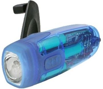 Freeplay FX1TB X-Ray LED Flashlight, Wind-up Torch, Transparent Blue, No Disposable Batteries or Bulbs Required, Ultra-bright 7 LED cluster performance with 100,000 hour life, Self-sufficient power - wind up and AC/DC adaptor (FX1-TB FX-1TB FX1 XRAY 6008553000250)