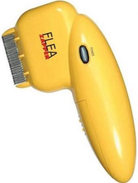 Koolatron FZ01 Flea Zapper Electronic Comb, Eliminates fleas on contact, Works on many different hair types, No messy shampoos, powders or sprays, Effective for kittens & puppies too, Includes a brush to easily remove fleas from comb (FZ01 FZ-01 FZ 01)