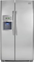 Frigidaire FPUS2686LF Professional Series 26 cu. ft. Side By Side Refrigerator, 16.5 cu. ft. Fresh Food Capacity, 9.5 cu. ft. Freezer Capacity, 2 One-Gallon Clear Adjustable Door Bins, 2 Two-Liter Clear Fixed Door Bins, 2 Silver Non-slip Bin Liners, Clear dairy door Dairy Compartment , 2 SpillSafe Sliding Shelves, 1 SpillSafe Fixed Shelves, Stacked Chill Meat/Deli Drawer, Silver Drawer Trim Color, 2 Humidity Controls, Adjustable Front Rollers, Grey Toe Grille, UPC 012505698552 (FPUS2686LF FPUS-2 