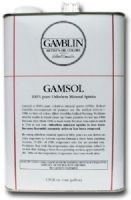 Gamblin G00099 Gamsol Oil 128 oz; Excellent solvents for thinning mediums and for general painting, including brush and studio clean up;  Safer for painters, paintings, and the environment than turpentine and harsh mineral spirits; Dimensions 3.50" x 6.50" x 9.50"; Weight 5 lbs; UPC 729911000991 (GAMBLING00099 GAMBLIN G00099 G 00099 G-00099) 