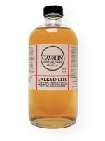 Gamblin G02016 Galkyd Lite Resin Medium 16oz; Medium viscosity and fast dry; Similar to Galkyd except that it has a lower viscosity and will leave brush strokes in thicker layers; Thins with mineral spirits; Shipping Weight 1.00 lb; Shipping Dimensions 3.00 x 3.00 x 6.75 inches; UPC 729911020166 (GAMBLIN-G02016 GAMBLIN-02016 PAINTING) 
