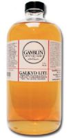 Gamblin G02032 Galkyd Lite Resin Medium 32oz, Medium viscosity and fast dry, Similar to Galkyd except that it has a lower viscosity and will leave brush strokes in thicker layers, Thins with mineral spirits, Dimensions 3.50" x 3.50" x 8.25", Weight 2.81 lbs, UPC 729911020326 (GAMBLING02032 GAMBLIN G02032 G 02032 G-02032) 
