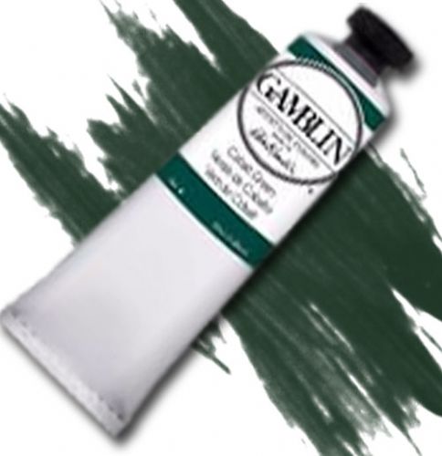 Gamblin G2230 Artist's Grade, Oil Color 150 ml Cobalt Green; Alkyd oil colors with luscious working properties; No adulterants are used so each color retains the unique characteristics of the pigments, including tinting strength, transparency, and texture; FastMatte colors give painters a palette of oil colors that dry to a beautiful matte surface in 18 hours; UPC 729911122303 (GAMBLING2230 GAMBLIN G2230 G 2230 GAMBLIN-G2230 G-2230)