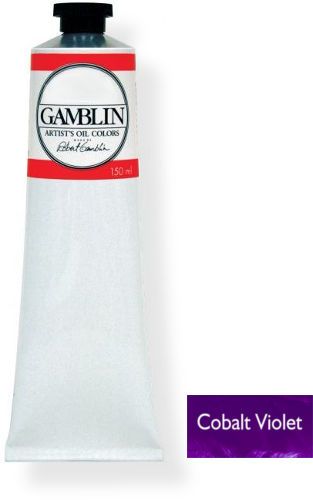 Gamblin G2240 Oil Color, 150 ml Cobalt Violet; Alkyd oil colors with luscious working properties; No adulterants are used so each color retains the unique characteristics of the pigments, including tinting strength, transparency, and texture; UPC 729911122402; (G-2240 G2240 G22-40 GAMBLIN-2240 G224-0 G2240-CVIOLET)