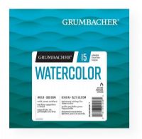 Grumbacher G26460600511 Cold Press Watercolor Paper 6" x 6"; This 140 lb/300gsm cold press watercolor paper is developed with an optimized sizing level to ensure good wet and dry lifting; Pads are available wire bound and feature "In & Out" pages that allow you to remove sheets from the pad for painting, reworking, scanning, and more; Upon completion, simply return the sheets into the pad; UPC 014173412584 (GRUMBACHERG26460600511 GRUMBACHER-G26460600511 GRUMBACHER/G26460600511 ARTWORK) 