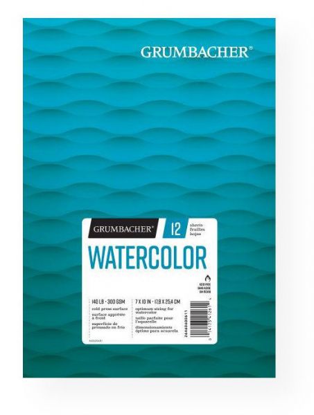 Grumbacher G26460600611 Cold Press Watercolor Paper Fold Over 7