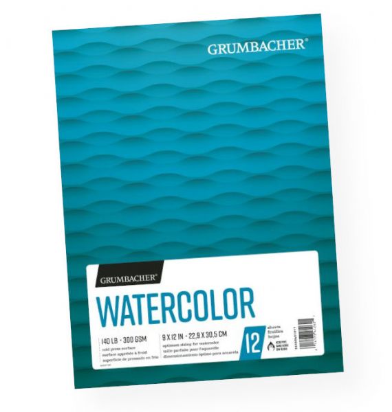 Grumbacher G26460601011 Cold Press Watercolor Paper Fold Over 9