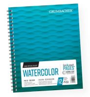 Grumbacher G26460601013 Cold Press Watercolor Paper Wirebound 9" x 12"; This 140 lb / 300 GSM Cold Press watercolor paper is developed with an optimized sizing level to ensure good wet and dry lifting; Wirebound features "In & Out" pages that allow you to remove sheets from the pad for painting, reworking, scanning, and more; Upon completion, simply return the sheets into the pad; Wirebound; 12 Sheets; UPC 014173412676 (GRUMBACHERG26460601013 GRUMBACHER-G26460601013 G26460601013 ARTWORK) 