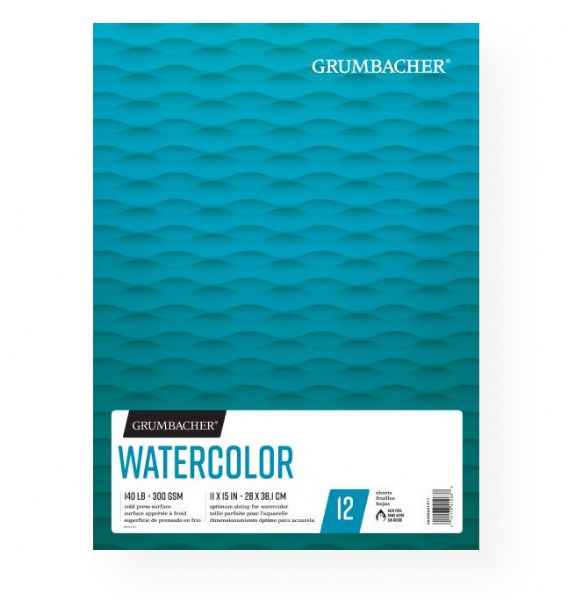 Grumbacher G26460601411 Cold Press Watercolor Paper Fold Over 11