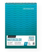 Grumbacher G26460601413 Cold Press Watercolor Paper Wirebound 11" x 15"; This 140 lb / 300 GSM Cold Press watercolor paper is developed with an optimized sizing level to ensure good wet and dry lifting; Wirebound features "In & Out" pages that allow you to remove sheets from the pad for painting, reworking, scanning, and more; Upon completion, simply return the sheets into the pad; Wirebound; 12 Sheets; UPC 014173412683 (GRUMBACHERG26460601413 GRUMBACHER-G26460601413 WATERCOLOR ARTWORK) 
