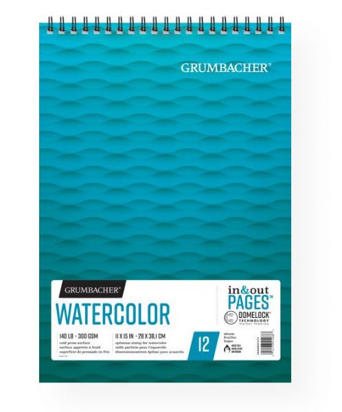 Grumbacher G26460601413 Cold Press Watercolor Paper Wirebound 11