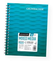 Grumbacher G26460700613 Mixed Media Paper 7" x 10"; A 90 LB / 185 GSM, white heavy drawing paper with a medium tooth texture perfect for dry media and light washes of wet media; Mix media pad is dual loop wire bound construction and features "In & Out" pages that allow you to remove sheets from the pad for painting, reworking, scanning, and more; Upon completion, simply return the sheets into the pad; 50 Sheets; UPC 014173412379 (GRUMBACHERG26460700613 GRUMBACHER-G26460700613 ARTWORK PAPER) 