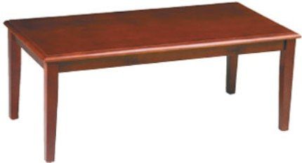 Office StarG4020C Cherry Finish Coffee Table, Solid wood construction, Cherry finish frame, Minimal assembly required, 16