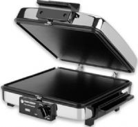 Black & Decker G49TD Three-in-One Grill, Griddle and Waffle Maker, 8-inch-square cooking plates capacity, Grids bake four waffles and reverse for top-and-bottom sandwich grilling, Top folds back to create two 8-inch-square griddles for pancakes, eggs, etc.; Ready temperature light, Nonstick cooking surfaces wipe clean (G49-TD G49 TD) 