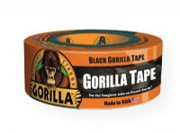 Gorilla Glue G60012 1.88" x 12 yds Tape; Tough, rugged tape is more than just duct tape; Rugged and weather-resistant tape withstands moisture, UV rays, and temperature extremes; Tough, reinforced backing makes for a hefty tape, but can still be ripped by hand as needed; Double-thick adhesive grips smooth, rough, and uneven surfaces; Black; 1.88" x 12 yards; Shipping Weight 0.64 lb; UPC 052427600127 (GORILLAGLUEG60012 GORILLAGLUE-G60012 GORILLAGLUE/G60012 CRAFTS) 